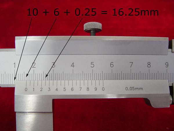 hot to read vernier calipers