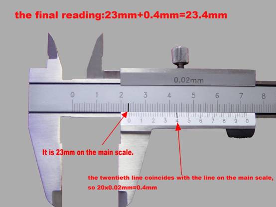 How to read metric vernier calipers