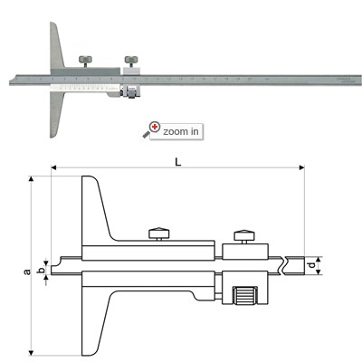 Vernier Depth Gauges With Fine-adjustment Carriage