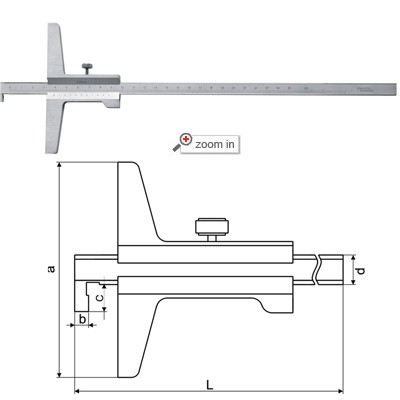 Vernier Depth Gauges (Single Hook Type)