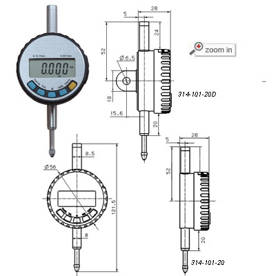 High Precision Digital Indicators (Range: 0-12.7mm)