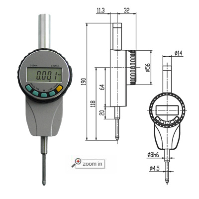 High Precision Digital Indicators???Range:0-25mm)