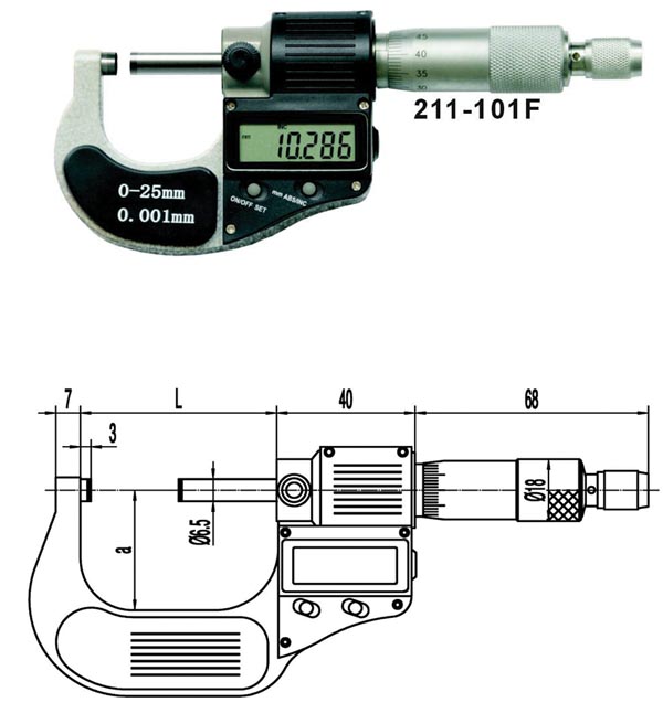 Outside Digital Micrometers (TypeA)