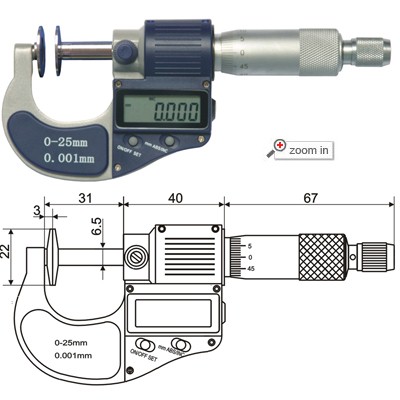 Dual Point Digital Micrometers