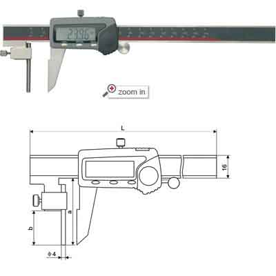 Tube Thickness Type Digital Calipers