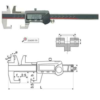 Universal Groove Digital Calipers