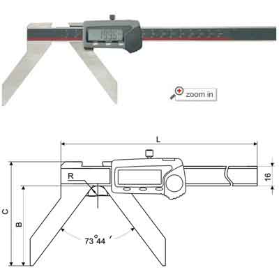 Arc Outside Digital Calipers