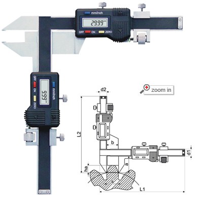 Digital Gear Tooth Calipers