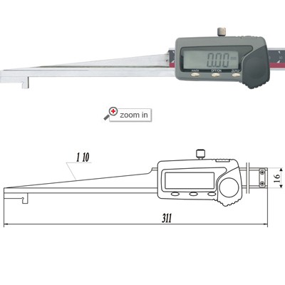 Digital Calipers With Wedge Type