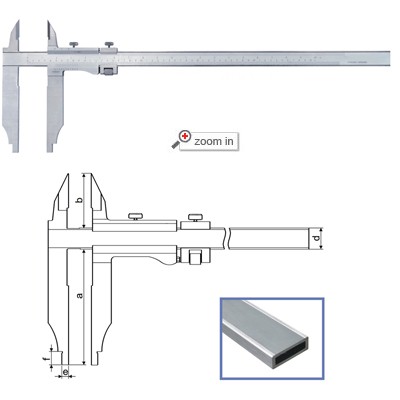 Vernier Calipers With Nib And Standard Jaws