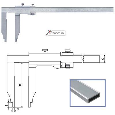 Vernier Calipers with Nib Style Jaws